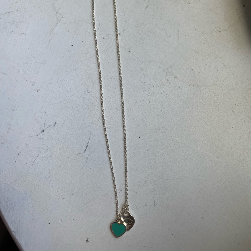 Tiffany and Co. double hearts necklace